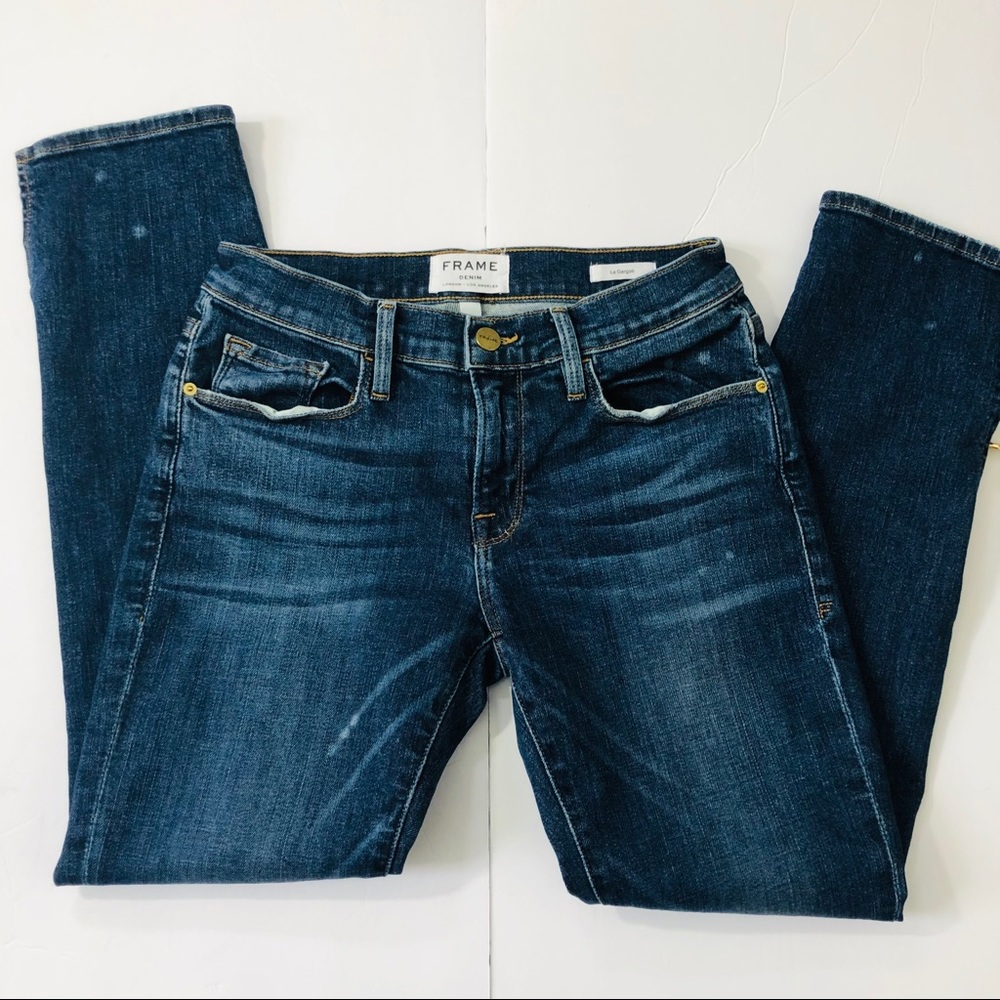 Frame Denim Le Garçon jean w/ side zippper 24